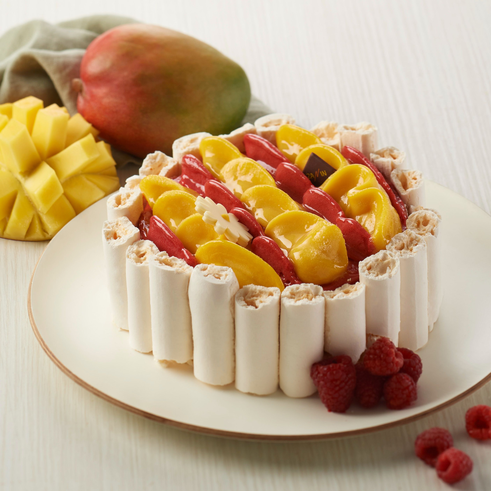 Vacherin mangue framboise