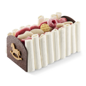 Bûche Vacherin Vanille/Framboise