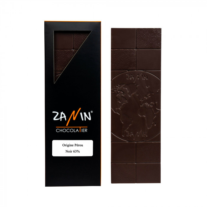Tablette Chocolat - Origine Pérou Noir 63%