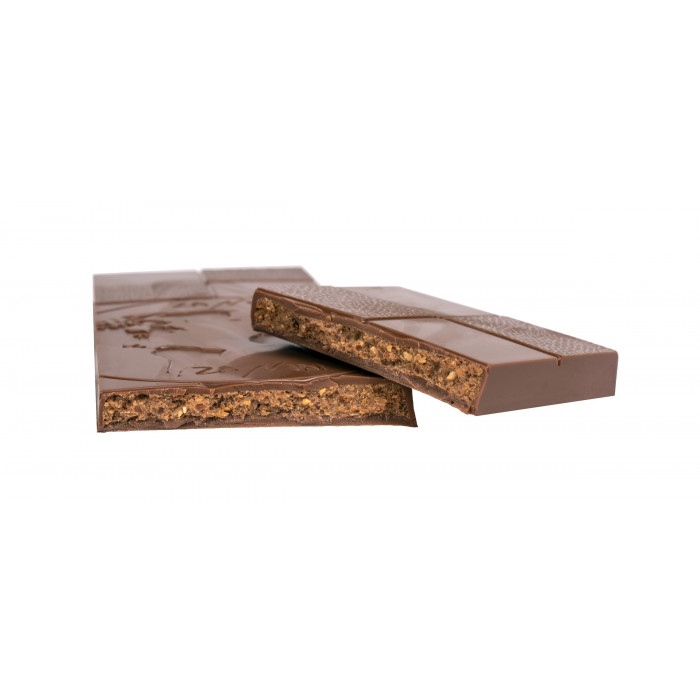 Tablette Chocolat Lait 40% - Fourrée Praliné Noisette
